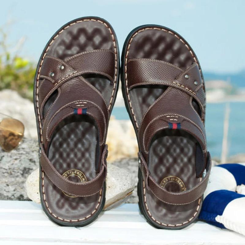 Домашние пляжные тапочки Мужская обувь Повседневные мужские сандалии Открытые Дешевые Распродажа Корейский стиль Летняя распродажа Цвет Оптом Роскошные H V 39