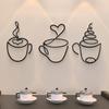 1Pc Creative Coffee Wall Hangings Coffee Shop Decorations Interior Wall Decorations Wall Hanging Iron Paintings