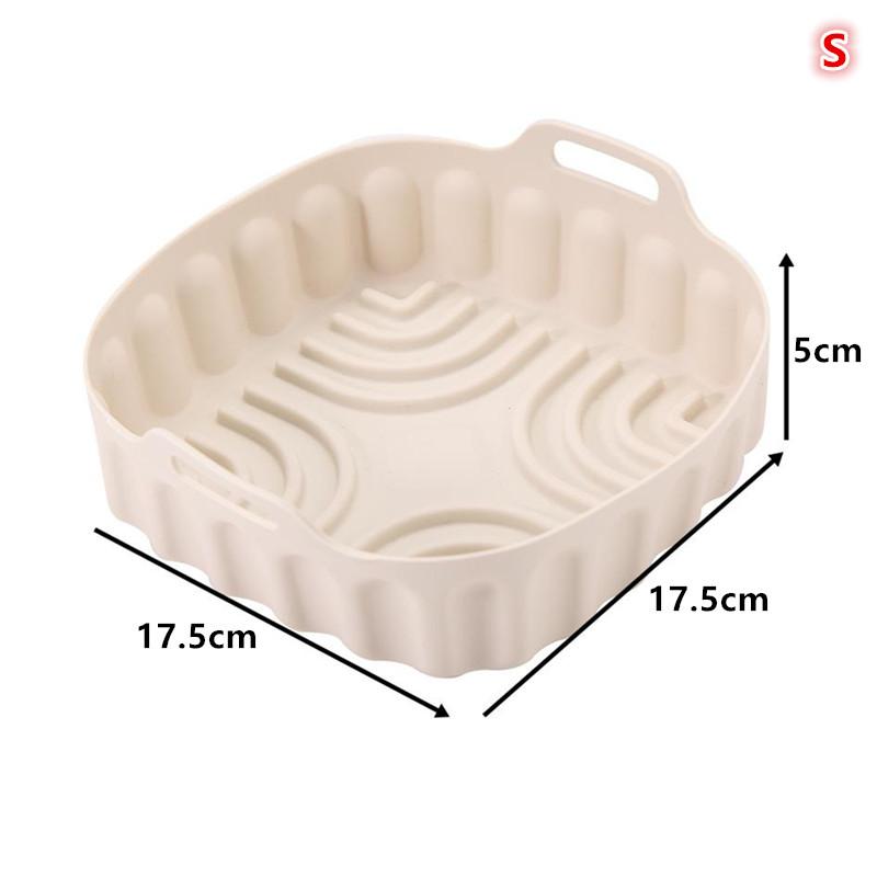 Reusable Baking Basket Air Fryer Silicone Liner Non Stick Foldable Tray Pot for Family Kitchen Use
