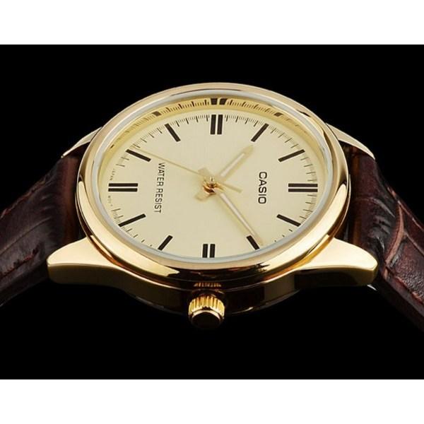 Casio Женские наручные часы с кожаным ремешком LTP-V005GL-9A