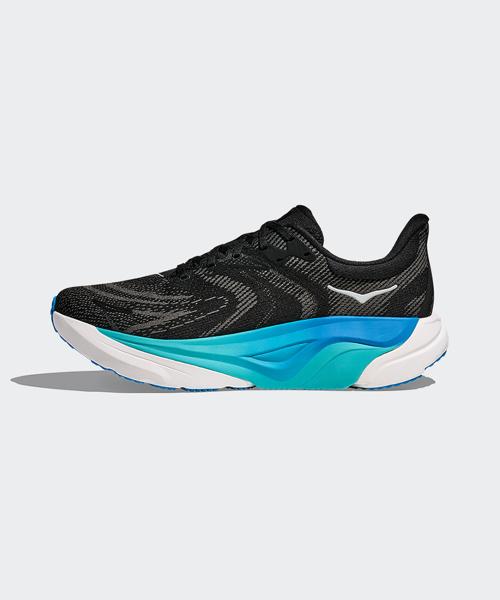 [Hoka] Men's Arahi 8 Wide - Black:Skyward Blue [1168710-BKSK]