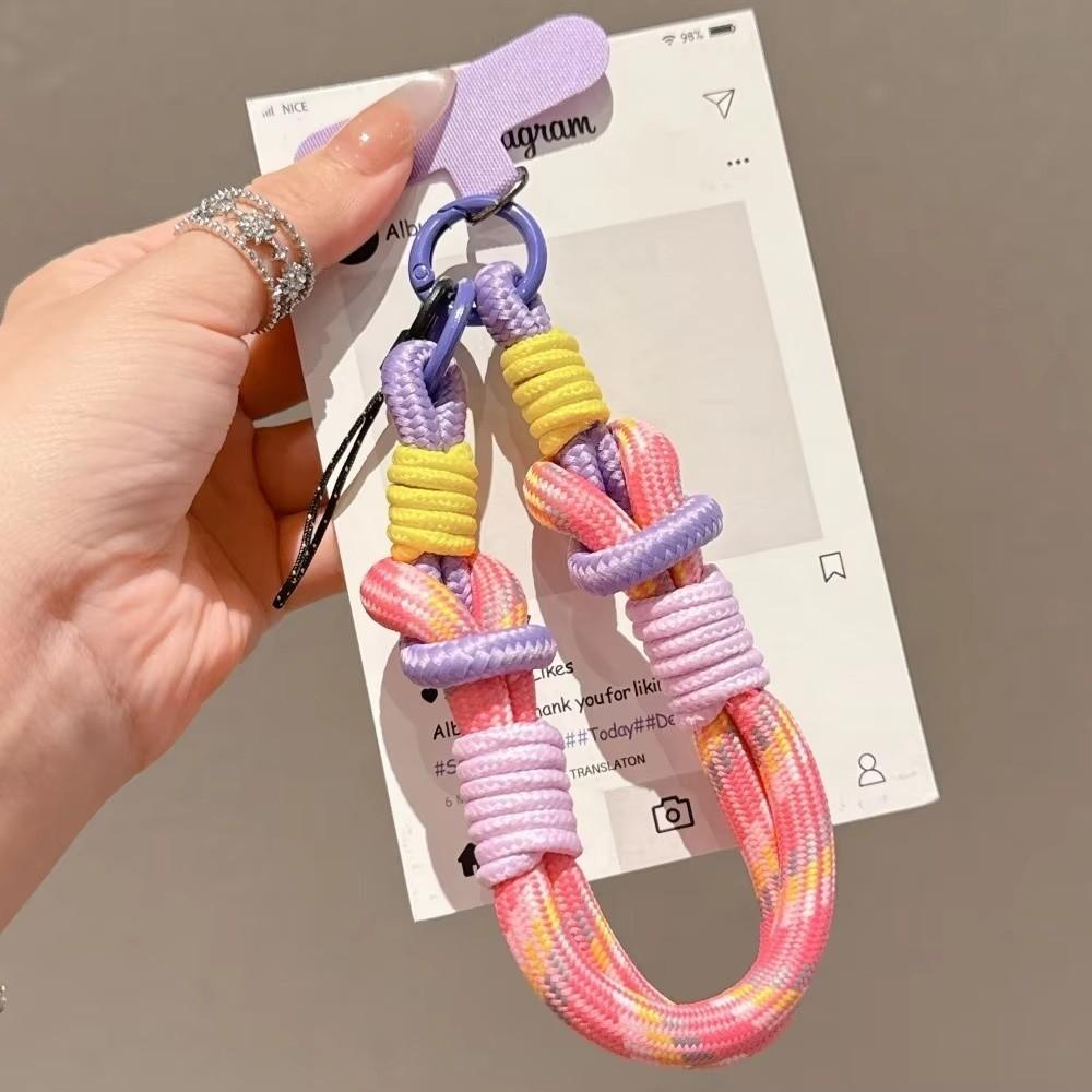 Removable Mobile Phone Lanyard Adjustable Phone Lanyard Strap New Braided Hand Rope Women