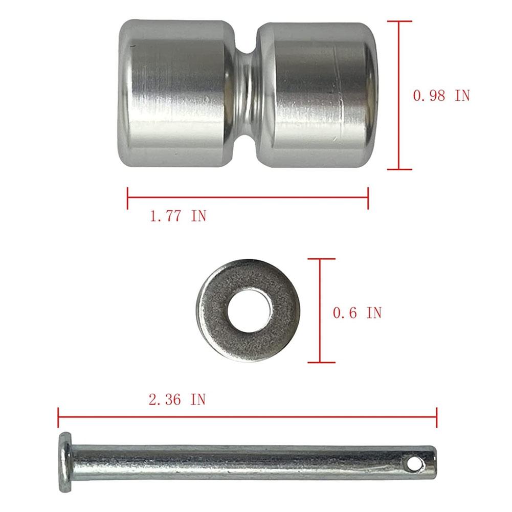 4 Pack Aluminum Alloy GL1 GMNR925 Trailer Tailgate Lift Assist Rollers Kit