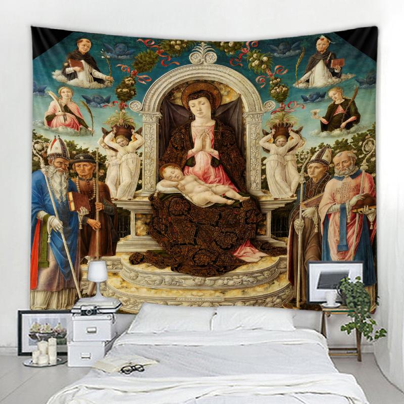 Мандала Бохо настенный гобелен домашний фон украшение гобелен готический женский средневековый художественный гобелен