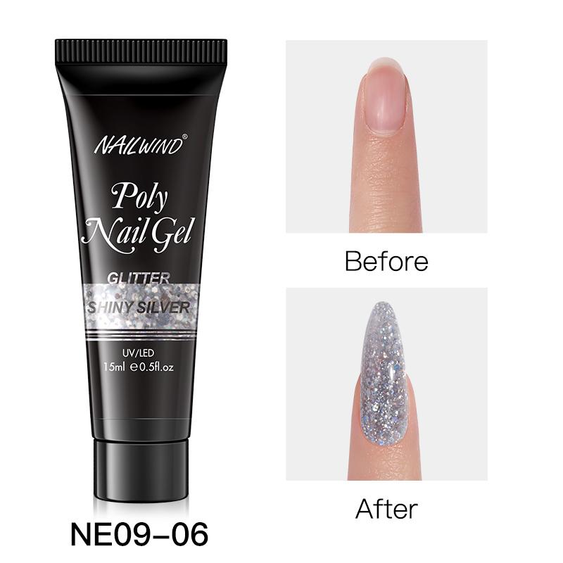 NAILWIND Poly Nail Gel For Nail Extension Finger Quick Building Gel 21 Colors Poly Nail Gels Extensions Acrylic Gel Polish Nail Art