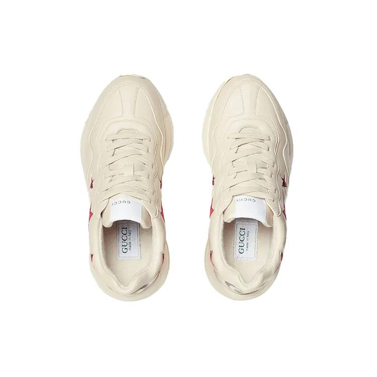 GUCCI Rhyton Comfortable Low top Chunky Sneakers Women's Ivory White (Unisex) Chunky Sneakers 664962 2SHC0 9560