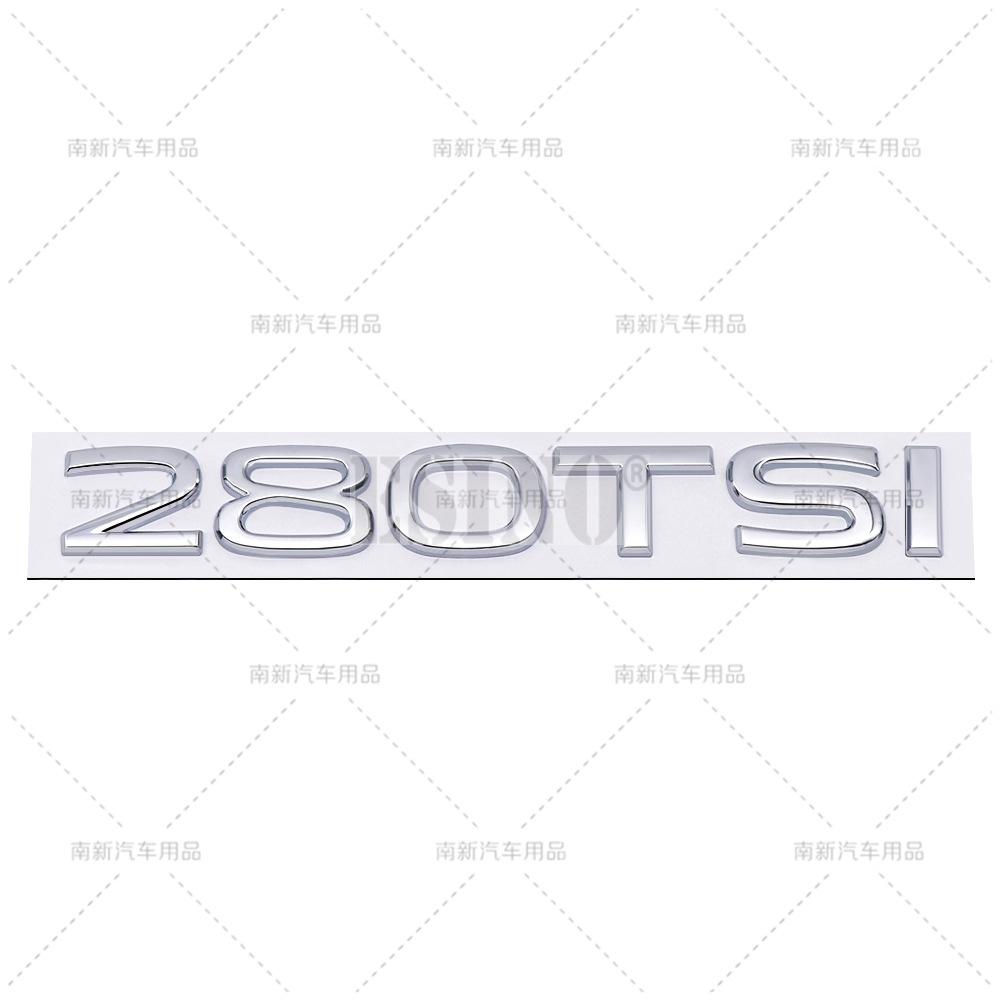AABIO1 New Styling 3D 230 280 330 380 TSI Metal Alloy Adhesive Emblem Rear Trunk Badge Fender Sticker Car Body Decal for Volkswagen