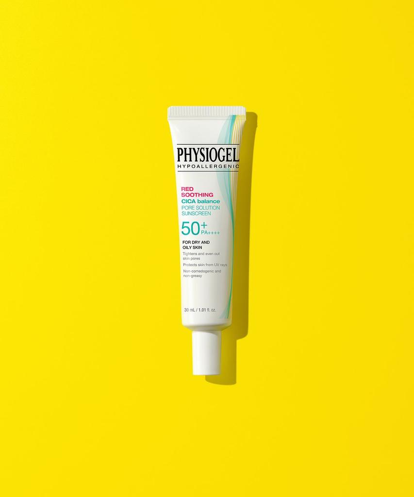 Красный успокаивающий Cica Balance Pore Solution солнцезащитный крем 30 мл