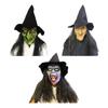 Хэллоуин страшная маска ведьмы реквизит удобно носить для маскарада со шляпой