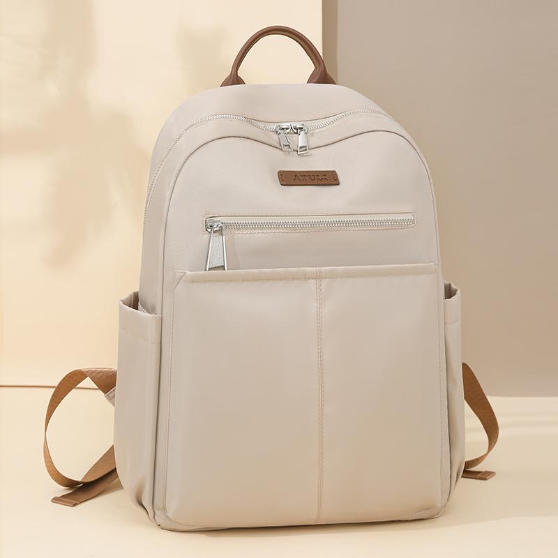 Solid Color Women's Large Capacity Backpack Commuter Travel Backpack