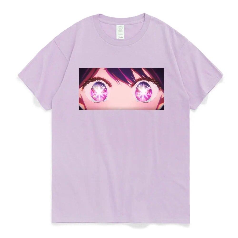 Аниме Oshi No Ko Cute Ai Hoshino Kawaii футболка женская унисекс Harajuku эстетическая графическая футболка женская унисексга одежда с героями мультфильмов Y2k