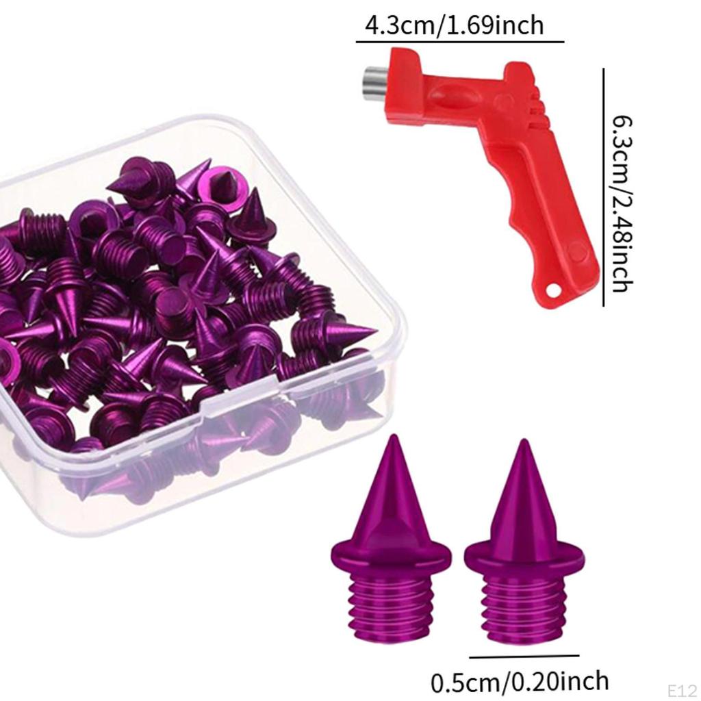 60 шт. сменных шипов для башмаков 5 мм с гаечным ключом