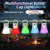 Hanging Function RGB Ambient Light Handheld Portable Hook Lamp Mini LED Flashlight  Camping Use