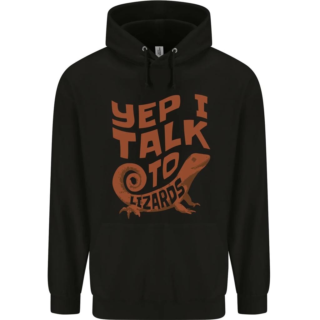 Yep I Talk To Lizards Chameleons Hoodie