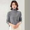 JINJU Women's 100% Merino Wool Turtleneck Sweater