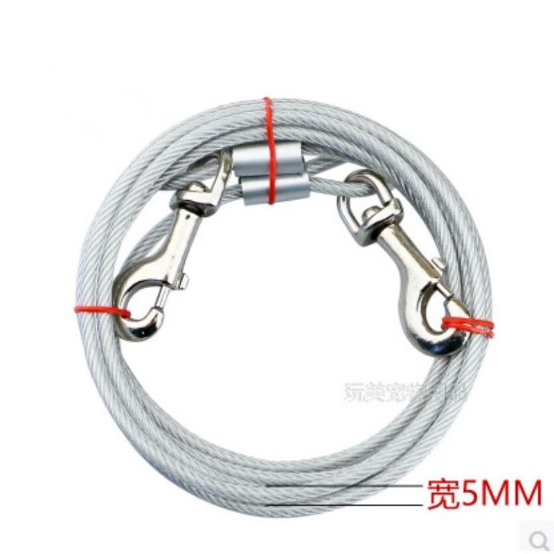 3M/5M Dog Tie Out Cable Dog Runner for Yard Steel Wire Dog Leash with Durable Superior Clips Large Dog Running In Outdoor