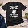 Woodworking T-shirt - Funny Weekend Forecast Sawdust Unisex T-shirt