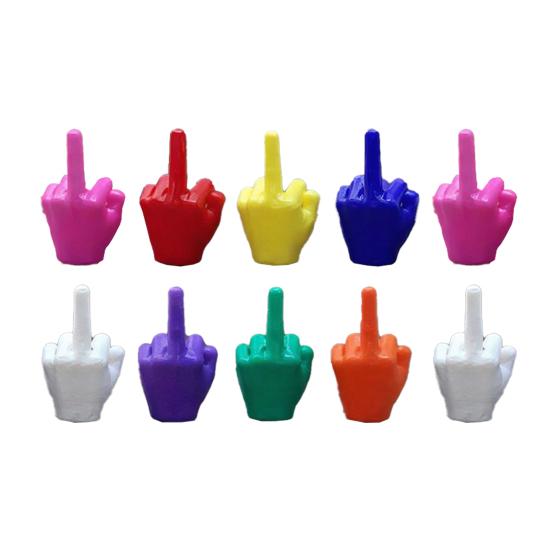 Sarcastic Desk Accessories Mini Middle Finger Figurine, Tiny Hand Decor, Funny Gag Gift for Adults, Unique Party Favors Adults Colorful Novelty Prank