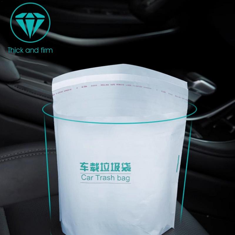 Наклейте на автомобильный мусорный мешок, герметичные мешки для мусора, 20/40 шт., водонепроницаемые, прочные, выдерживающие нагрузку, легко липкие, переносные мусорные мешки для