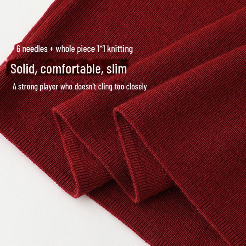 Tangge Silk-Cashmere Turtleneck Long Sleeve Warm Top