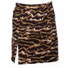 Short Leopard Print Skirt with Slit Woman