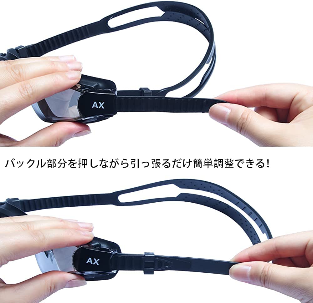 KOZUMUWAN Swimming Goggles for Soft Silicone Nose Clear Wide Field of Suitable for Adults and Professional UV Nose Protective Case Adults, Anti-Fog,