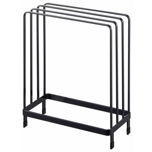 Yamazaki Easy-Dry Bathtub Lid Stand, Tower, Black, Approx. W25.5 X D13 X H30.5cm, Holds Shutter-Type Bathtubs, 5084