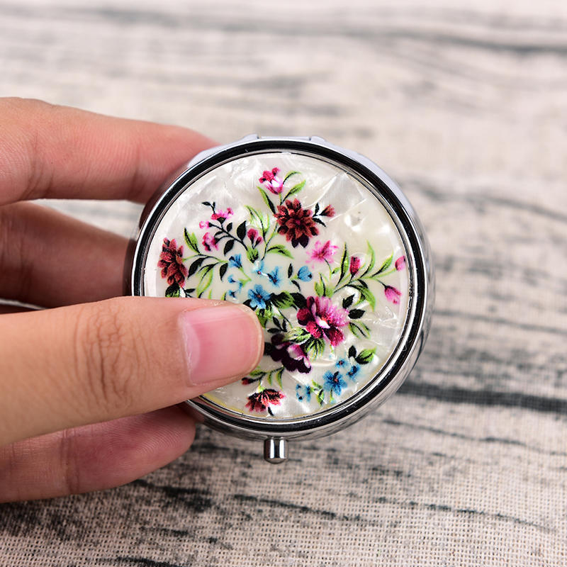 Металлический складной футляр для таблеток, органайзер для лекарств, коробка для таблеток, контейнер для хранения косметики