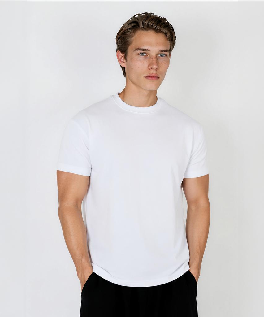 LEADEN Plain Muscle Fit Short Sleeve T-Shirt [2Pack]