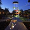 Solar Lights Outdoor Butterfly Dragonfly Hummingbird Wind Chimes Color Changing Waterproof Solar Powered Led Wind String Lights Hanging Lights