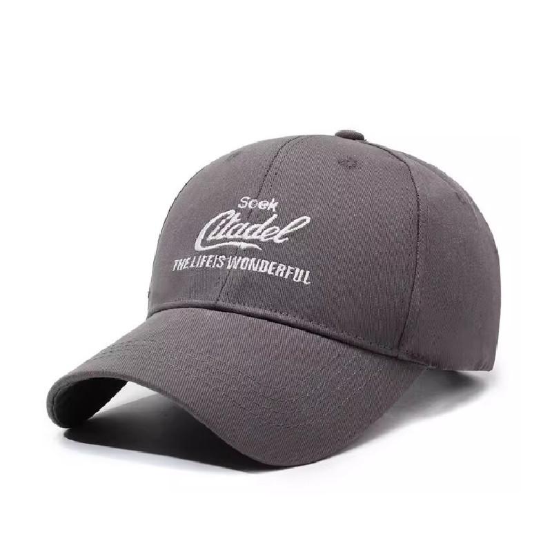 Embroidery Trendy Letter Adjustable Cotton Baseball Hat Details Street Look