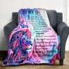 Dad'S Love Always Appreciated Forever Themed Blanket Personalized Name Soft Warm And Versatile For Sofa Bed Office And Travel Machine Washable