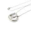 [I1145] - Silver 'Choreography' Steel Necklace - 20 and 15 Mm