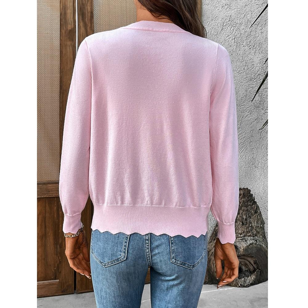 Women Thin Cardigans Cool Summer Tops Vneck Long Sleeve Knitted Outerwear Jackets Coats
