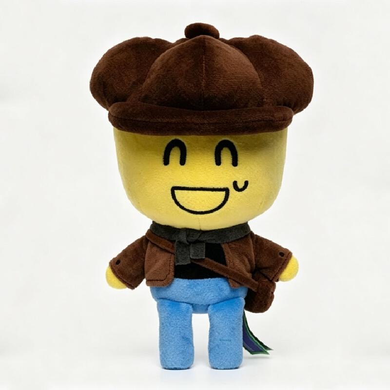 New Roblox Detective Noob Plush Toy Forsaken Game Peripheral Plush Doll Home Ornament Collection Birthday Gift For Fans