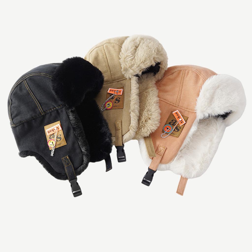 Winter Teenagers Windproof Beanie Windproof Trapper Hat Ear Protector Hat Adult Unisex Winter Cycling Skiing Supplies