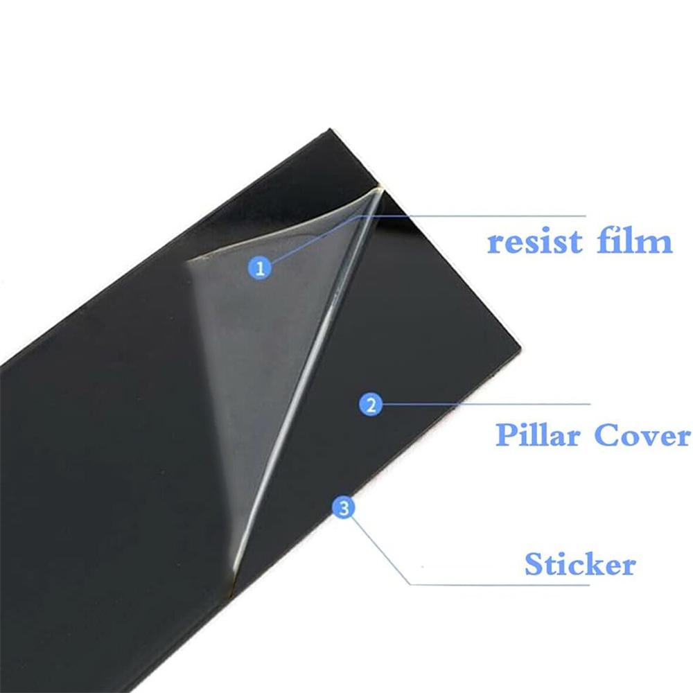 6 шт. Черные накладки на оконные стойки, накладки на дверные молдинги для Subaru Forester 2019-2023