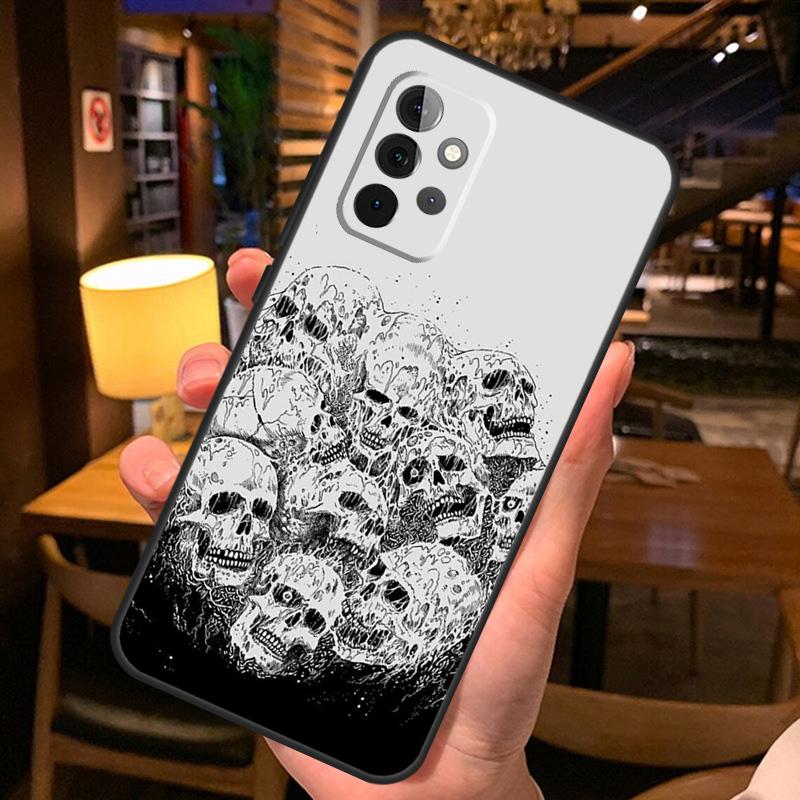 Готическая Мода Череп Чехол Для Samsung A53 A33 A23 A13 A32 A22 A42 A52 A12 A51 A71 A52S A14 A34 A54 Чехол