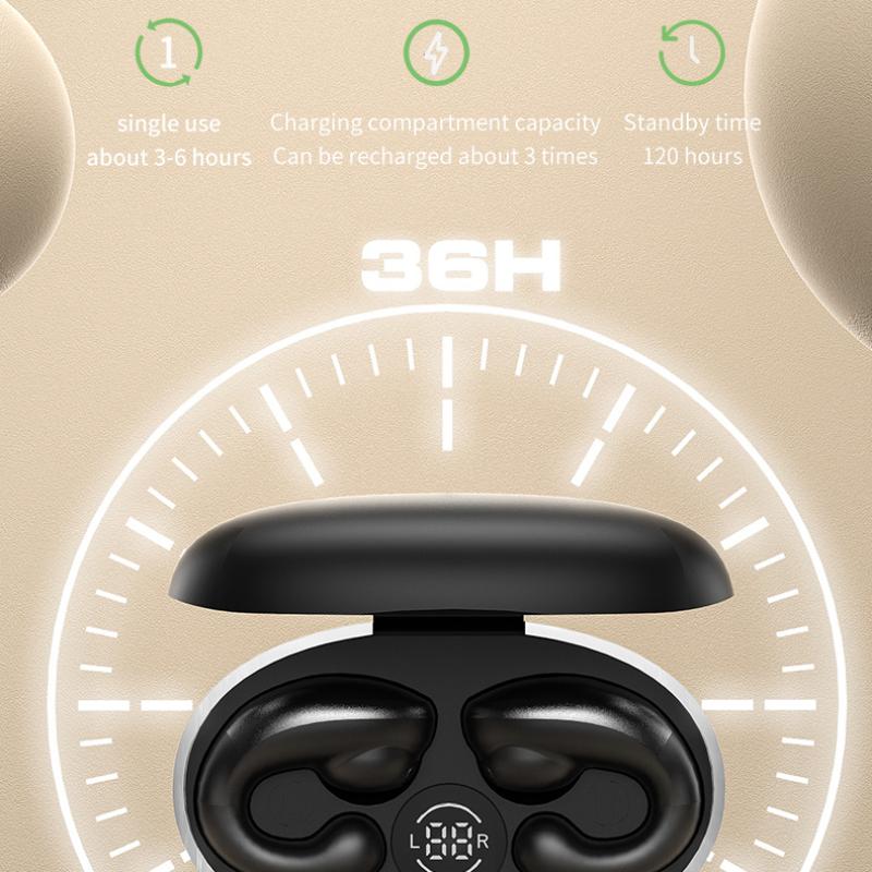 The New Wireless Ear Clip -type Bone Conduction Does Not Enter The Earless Bluetooth Headset