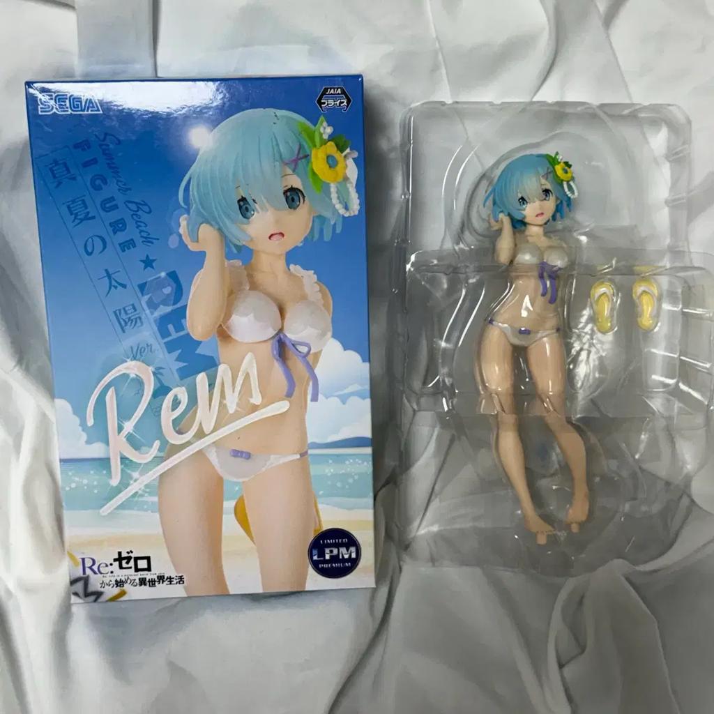 Re:Zero Rem LPM Summer Beach Bikini Swimsuit Figure Used