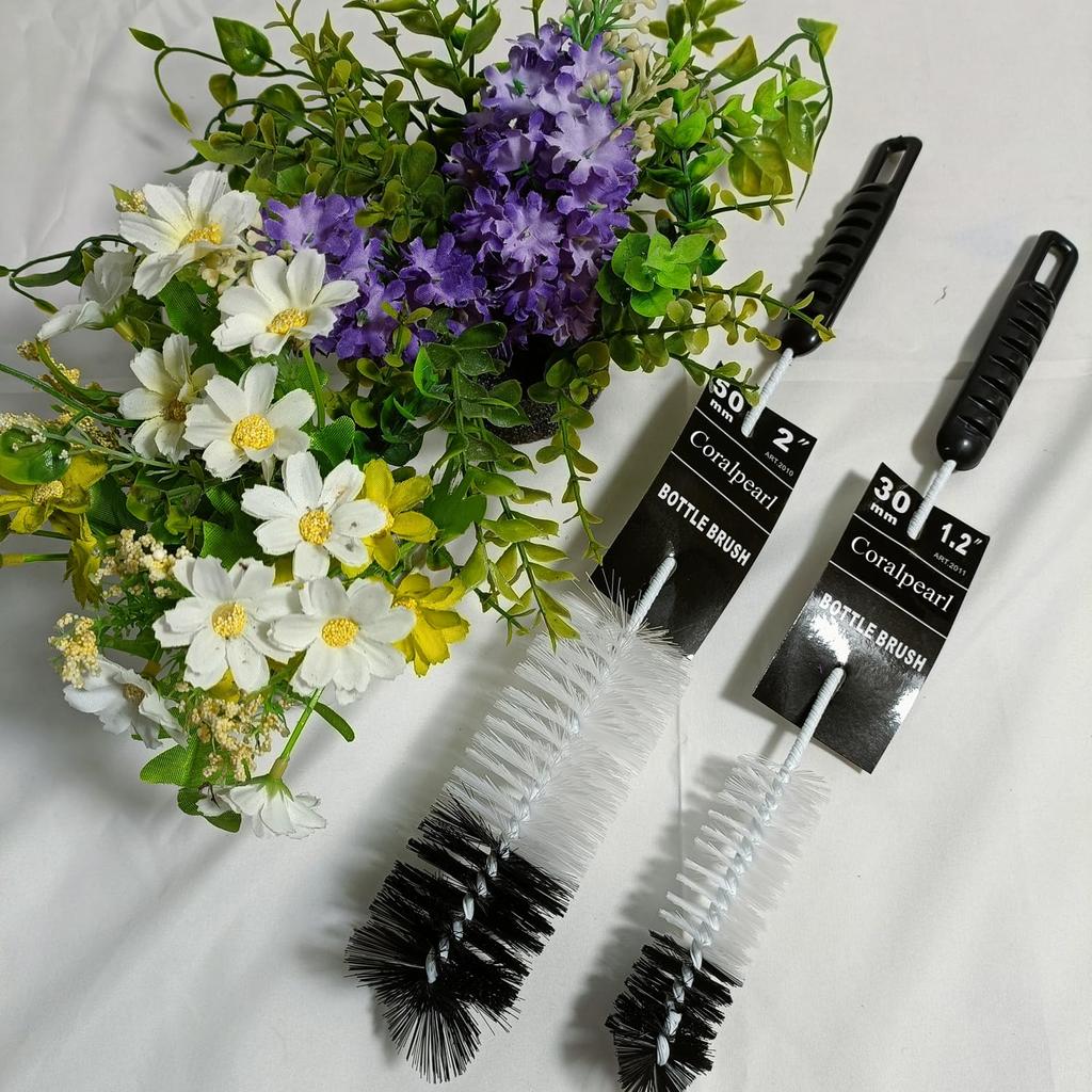 Coralpearl Bottle Cleaning Brush Long Handle Utility Bottle Cleaning Brush Bottle Washing Brush Small Wire Cleaner Bendable Skinny for Cleaning Narrow