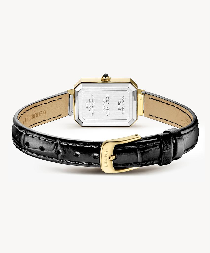 Lollalojeu Ms Lola Malachite Zirconia Women'S Leather Watch