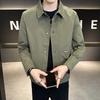 Новая мужская красивая куртка Куртка с лацканами Осеннее пальто Простой Весенне-осенний Корейская версия Универсальный Повседневный топ