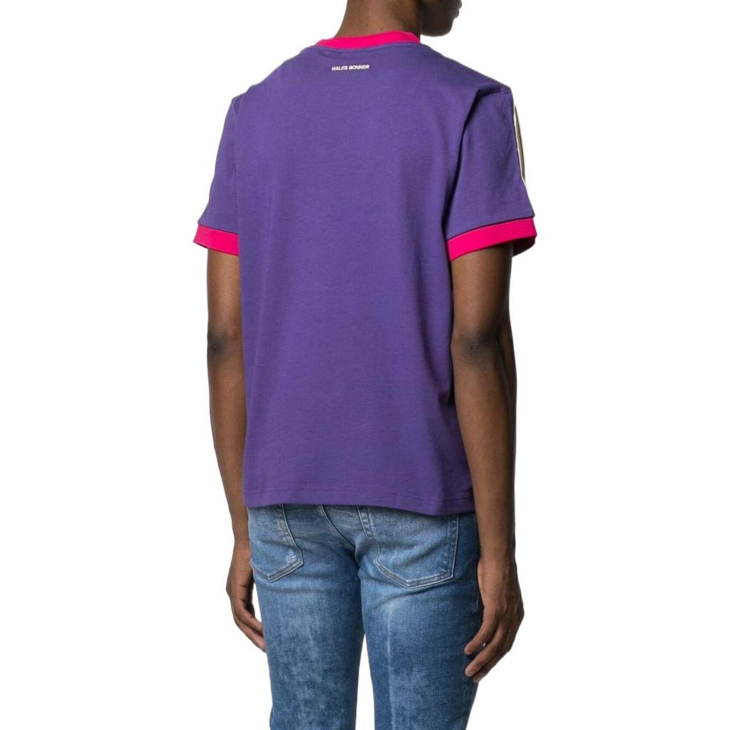 adidas Originals x Wales Bonner Унисекс Футболка с V-образным вырезом в стиле 70-х Unity Purple GV1315
