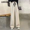 Plus Size Fashion Wide Leg Pants Women's Autumn High Waist Casual Pants Loose Straight Drag Pant