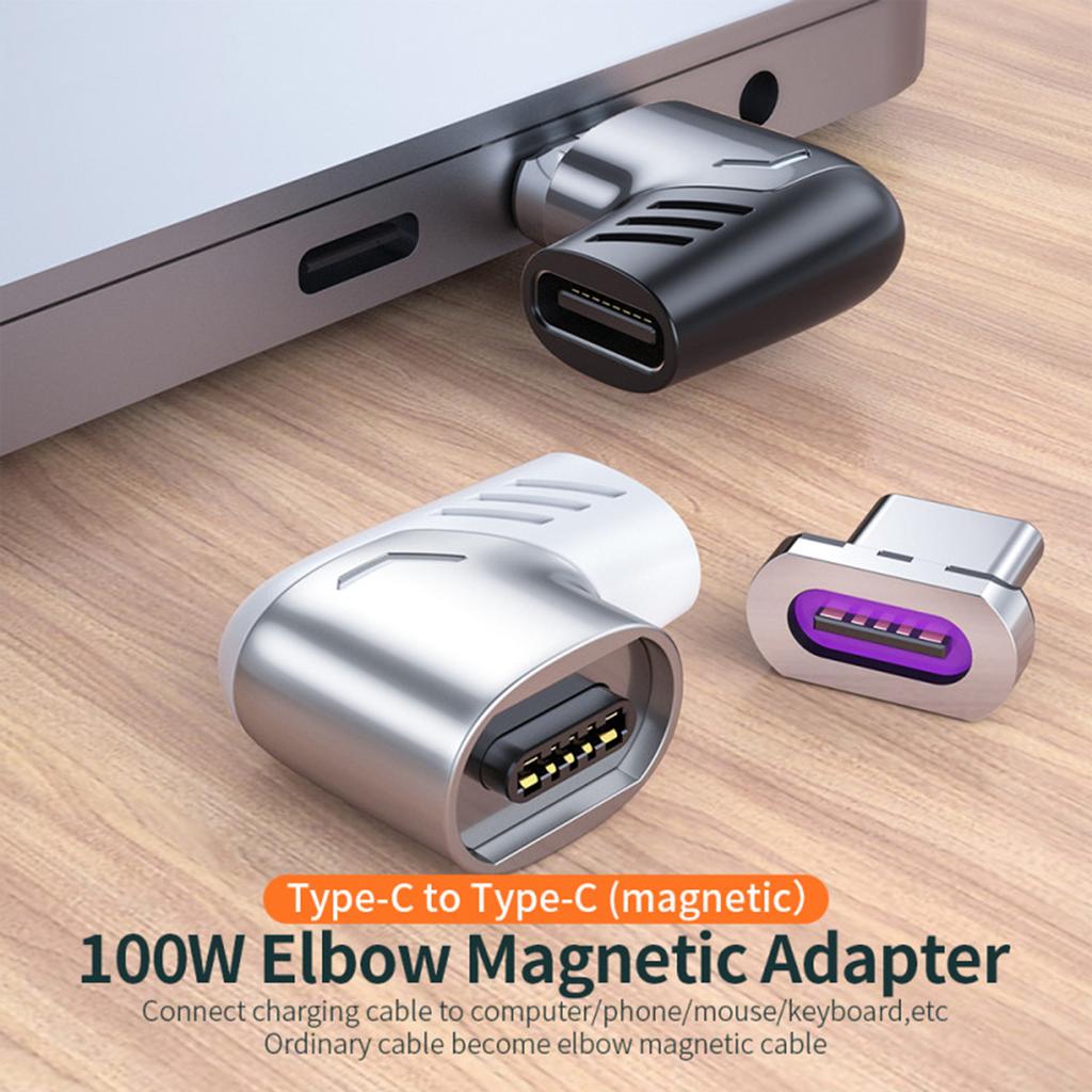 Портативный мини 100 Вт QC 4.0/3.0 USB Type-C Магнитный адаптер Разъем для ноутбука Телефон Супер Быстрая зарядка