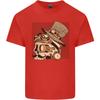 Steampunk Skull With Moustache Unisexs Light Cotton TShirt