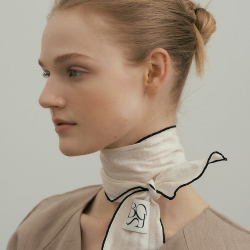 BB’DE SOLI’DE ленточный хлопковый платок для волос (2 цвета)