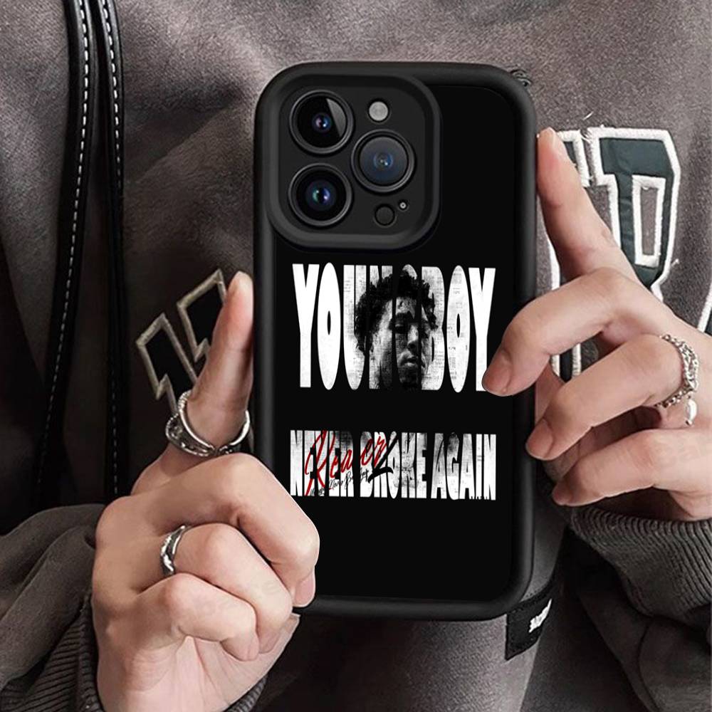 Чехол для телефона Youngboy Never Broke Again для iPhone 17 16 15 14 13 12 11 Pro Max Plus Mini Счастливым рисунком