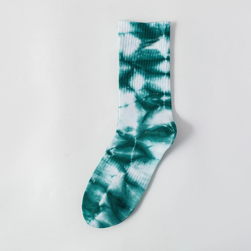 ABIF1 Длинные носки с tie-dye и крючком, Взрывной уличный стиль, Модные и стильные носки, Унисекс для скейтбординга, Спорта, Отдыха и F